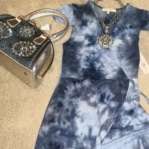 Wishful Park Jersey Stretch Tie Dyed Maxi  Dress